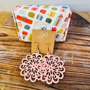 Plunder Designs Retired Pink Dolly Earrings New